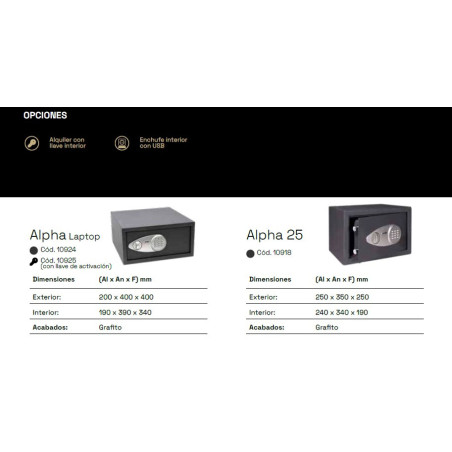 CAJA FUERTE ALPHA LAPTOP