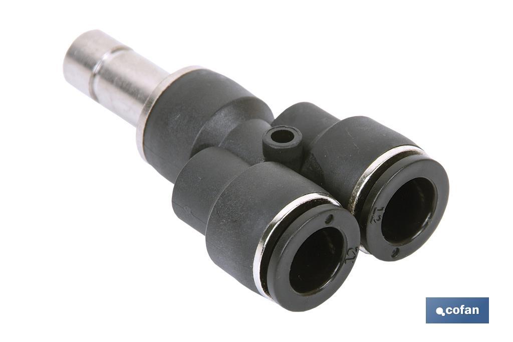 UNION EN Y CON ESPIGA LISA T-4 (PACK: 1 UDS)