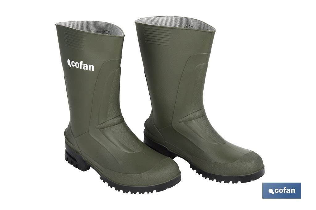 BOTA PVC VERDE MEDIA CAÑA TALLA 38 (PACK: 1 UDS)