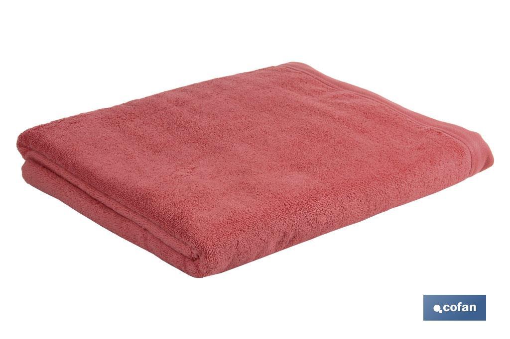 Toalla de Ducha | Modelo Jamaica| Color Coral | 100% Algodón | Gramaje 580g/m² | Medidas 70 x 140 cm